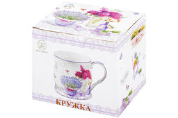 Кружка 350 мл 11,5*8,5*8,5 см Лаванда NEW BONE CHINA - Elan gallery фото 15