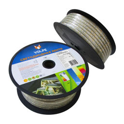 ULS-Q215 5050-30LED/m-14mm-IP67-220V-7,2W/m-25M-RGB Светодиодная гибкая герметичная лента. Бобина 25 м. Мультиколор. TM Volpe.