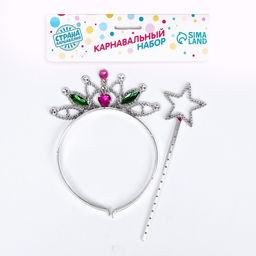 Карнавальный набор Феи, 2 предмета: жезл, ободок - Страна карнавалия фото 3