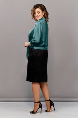 Блуза Olga Style С878 изумруд