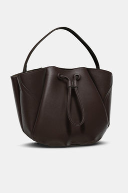 MINI BUCKET BAG WITH TOPSTITCHING - Zara фото 9