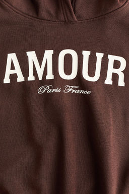 Sudadera oversize con capucha y motivo - H&m фото 4