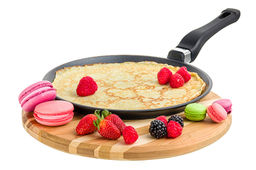 Сковорода блинная 24 см ГАРМОНИЯ ВКУСА "Черный оникс" н/р, 45*25*7,5 см