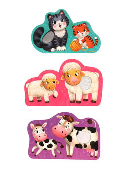 Пазл MAXI Животные, тактильный, 6 крупных деталей - Simaland фото 2