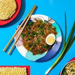 Тарелка плоская керамическая «Азия», d=20 см