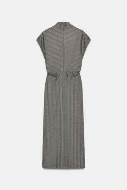 HERRINGBONE MIDI DRESS - Zara фото 10