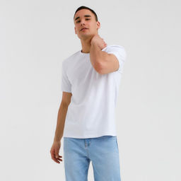 Футболка мужская MINAKU: Basic line MAN, размер 56, белая