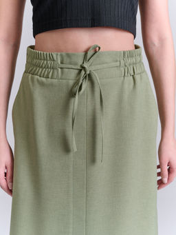 Льняная юбка на резинке лен с вискозой