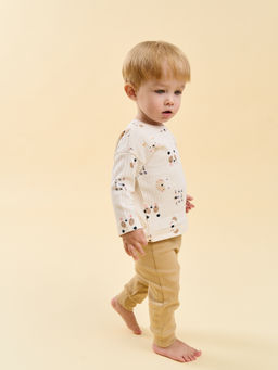 Брюки со спущенным шагом Песок из кашкорсе 0+ - Bungly фото 3