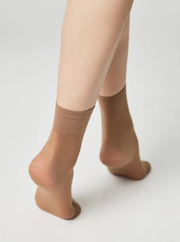 Цена за 2 пары. Носки Удлиненные CONTE TENSION SOFT 20 (1 пара) bronz - Conte elegant фото 14