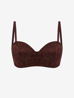 Balenli Dolgusuz Dantelli Straplez S?tyen