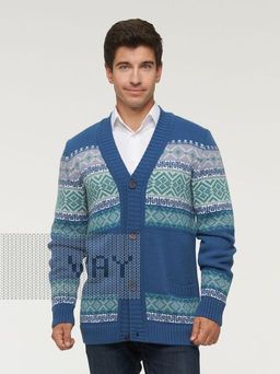 Жакет мужской 222-11039. 245/10054/31/01/18-5610/66/03 деним/белый/зимнее утро/аквамарин/сталь