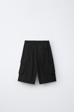 BERMUDA NYLON CARGO / Negro - Zara фото 2