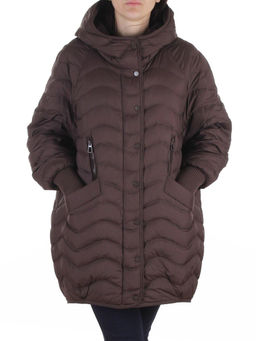 H-8912 DARK BROWN Куртка пуховая женская