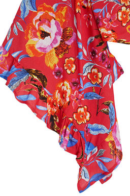 Cicek Desenli Crop Dokuma Baglamal? Plaj Bluz TBESS24BZ00012 - Trendyolmilla фото 7