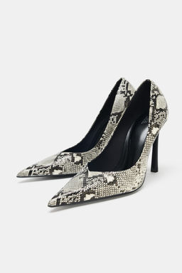 ANIMAL PRINT HIGH-HEEL SHOES - Zara фото 8
