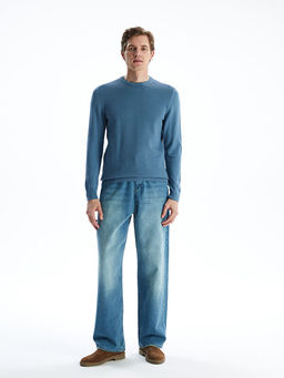 Bisiklet Yaka Erkek Triko Kazak