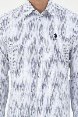 Мужская белая рубашка с длинным рукавом - U.s. polo assn фото 6