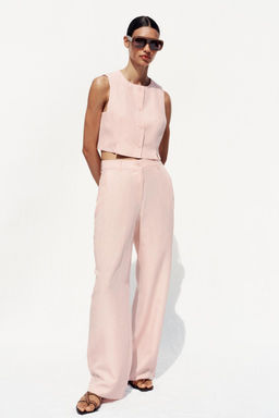 WIDE-LEG TROUSERS WITH DARTS