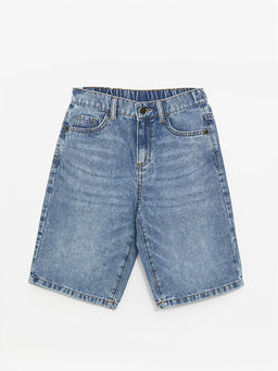 Rahat Kal?p Beli Lastikli Erkek ?ocuk Jean ?ort