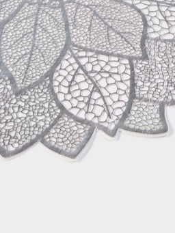 Цена за 12 шт. Салфетка сервировочная на стол Цветок, d=43 см, цвет серебряный - Simaland фото 12