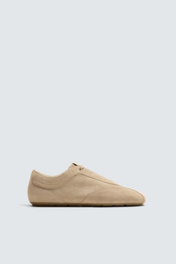 ULTRA-THIN SOLE LEATHER TRAINERS - Zara фото 5