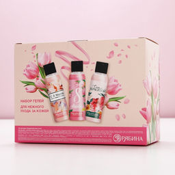 Гель для душа 8 Марта!, набор 3?100 мл, Чистое счастье  фото 11