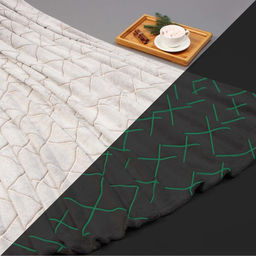 Плед светящийся в темноте Этель Ромбы цв.серый 180*200 см,100% п/э, 220 гр/м2