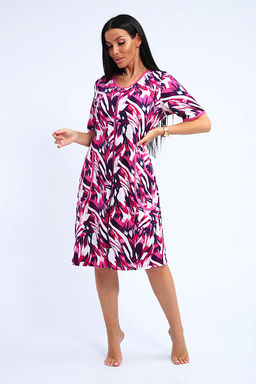 Халат женский на молнии с карманами (01057, синий) - Плиона фото 27