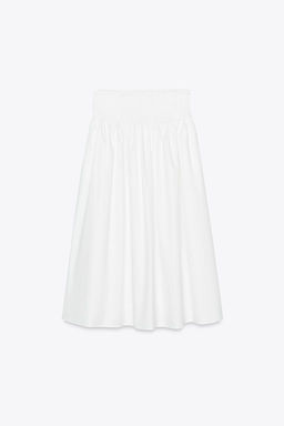 POPLIN MIDI SKIRT - Zara фото 4