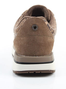 04-PCML20-3 KHAKI Кроссовки демисезонные женские (натуральная замша, натуральная кожа, текстиль)