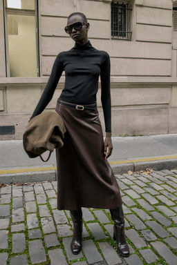 WOOL CROSSOVER HIGH NECK JUMPER - Zara фото 4