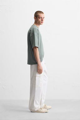 LIGHTWEIGHT WASHED BOXY FIT T-SHIRT - Zara фото 4