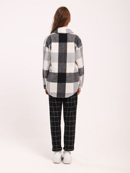 Рубашка Гранж коричневая клетка - Ладошки фото 74