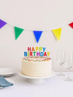 Гирлянда из флажков "Rainbow triangles"