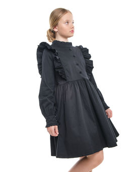 Платье черное нарядное для девочки 33-24251 черный - Mini maxi фото 25