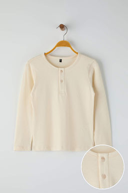 Indigo-Tas %100 Pamuk 2li Duz Erkek Cocuk Orme T-Shirt TKDAW26TS00010 - Trendyolmilla фото 5