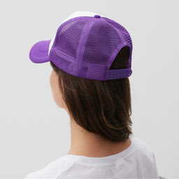 Бейсболка с сеткой унисекс MINAKU, фиолетовая, размер 56-58