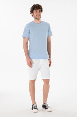 Erkek Regular Fit Bisiklet Yaka A__k Mavi Basic Ti__rt Sepette S_rpriz _ndirim - U.s. polo assn фото 5