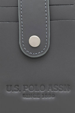 Мужская визитница антрацитового цвета - U.s. polo assn фото 6