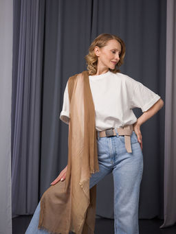 Палантин из модала и шелка - Модные истории фото 2