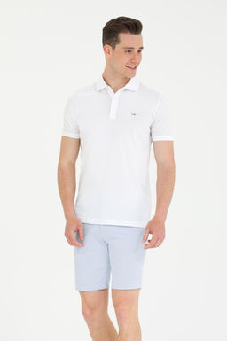 U. S. Polo Assn Мужская белая футболка с воротником-поло