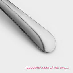 Цена за 12 шт. Ложка чайная Доляна Нордик, длина 15 см, толщина 1.2 мм  фото 2