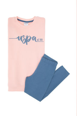 K_z _ocuk A__k Pembe Pijama Tak_m_ Sepette S_rpriz _ndirim - U.s. polo assn фото 4