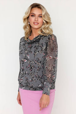 Блузка женская 7049/06/Серый - Rise фото 8