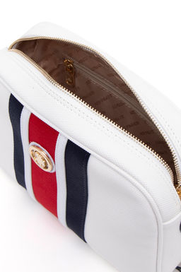 Женская белая сумка через плечо Неожиданная скидка в корзине