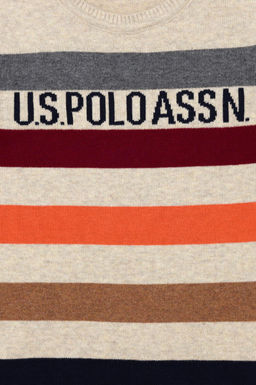 Свитер U.S. Polo Assn для мальчиков из хлопка меланж  фото 12