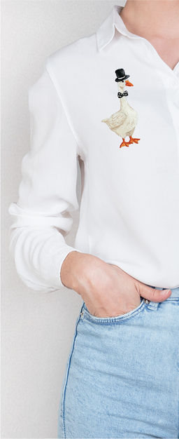 Набор для вышивания PANNA Живая картина JK-2317 Гусь в цилиндре 4 х 7.5 см