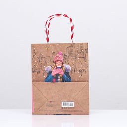 Пакет подарочный Новогодняя прогулка 18 х 22,3 х 10 см - Simaland фото 2