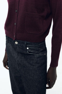 100% WOOL BASIC CARDIGAN - Zara фото 3